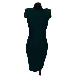 Zara Structured Green Bodycon Dress - Women’s M